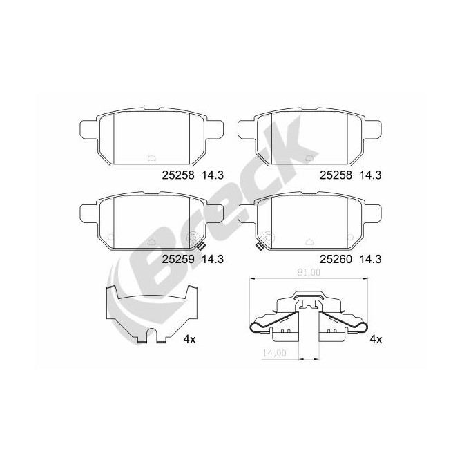 Brake Pad Set, disc brake 