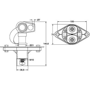 Contact principal, baterie HELLA
