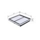 Filtru aer BOSCH pentru SUBARU FORESTER, IMPREZA, LEGACY IV, LEGACY V, LEGACY VI, LEVORG, OUTBACK, TRIBECA, WRX, XV 1.5-3.6 09.03, dimensiuni 32.0mm x 218.0mm x 221.0mm