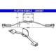 Arc etrier frana ATE kit montare placute frana fata VOLVO S60 I S80 I XC70 I XC90 I 2.0-4.4 11.97-12.14