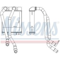 Schimbator caldura, incalzire habitaclu NISSENS