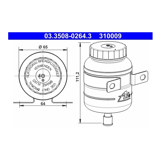 Vas de expansiune, lichid frana ATE