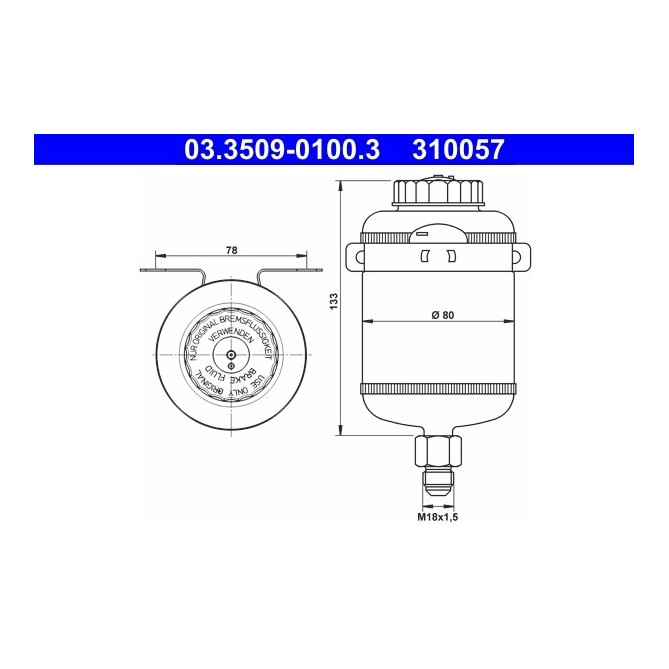 Vas de expansiune, lichid frana ATE