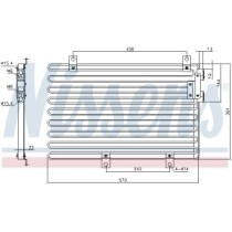 Condensator, climatizare NISSENS