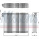 Evaporator aer conditionat NISSENS pentru BMW 5 (E39), X5 (E53) 2.0-4.9, dimensiuni 245mm x 296mm x 58mm