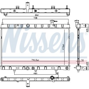 Radiator, racire motor NISSENS