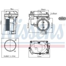Carcasa clapeta NISSENS