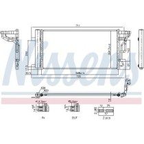Condensator, climatizare NISSENS