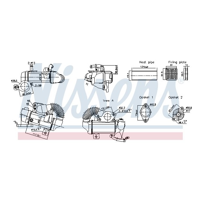 Radiator, recirculare gaze de esapament NISSENS