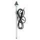 Antena Beru masina pliat crom 900 mm argintiu manual 1400 mm cablu 28 mm adancime 22 mm diametru 150 Ohm rezistenta