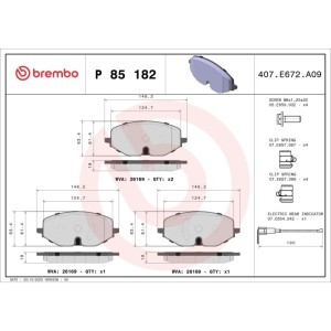 Set placute frana,frana disc BREMBO