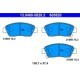 Set placute frana fata ATE pentru HONDA CIVIC V, VI, VII, VIII, CRX III, DOMANI 1.3-1.7, inaltime 57.4 mm, latime 136.7 mm, grosime 16.3 mm