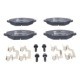 Set placute frana fata ATE cu suplimente, suruburi de ghidare etrier, SKODA FABIA II, FABIA II PRAKTIK 1.2-1.9D 12.06-12.14