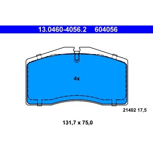 Set placute frana,frana disc ATE
