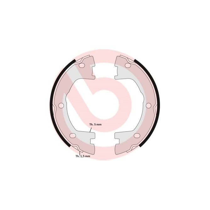 Set saboti frana, frana de mana BREMBO