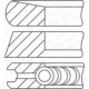 Set segmenti piston GOETZE 85 (STD) 2-2-2 pentru DS DS 4, DS 5, DS 7; CITROEN C4 GRAND PICASSO I, II, C4 II, C4 PICASSO I, II, C4 SPACETOURER 2.0D/2.2D