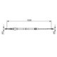Cablu frana de mana Spate Dreapta/Stanga 1688mm/1055mm AUDI A3, SEAT LEON, TOLEDO II, SKODA OCTAVIA I, VW BORA, GOLF IV, NEW BEETLE