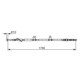 Cablu frana de mana Spate Dreapta BOSCH 1766mm/1565mm pentru HONDA ACCORD VII 2.0/2.2D/2.4 02.03-05.08