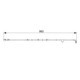 Senzor de avertizare uzura placute de frana BOSCH pentru BMW X5 E70, X6 E71 E72 3.0/3.0D/4.8 965.0 mm
