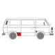 Aripa interioara BLIC trusa reparatie aparare spate dreapta VW TRANSPORTER T3 inainte de roata 0,62 kg panou longitudinal