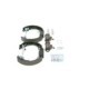 Set saboti frana BOSCH pentru FIAT 500, 500 C, PANDA, FORD KA, preasamblat, latime 32.0 mm, diametru tambur 180.0 mm, piston 20.64 mm