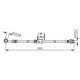 Furtun frana BOSCH Spate Dreapta flexibil 494mm 10,2mm M10x1/Banjo pentru HYUNDAI ACCENT III KIA RIO II 1.4/1.5D/1.6 03.05-12.11