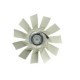 Ambreiaj ventilator radiator (cu ventilator, 750mm, 11 lame, 7 pini) compatibil cu VOLVO FH, FH II, FH12, FH16, FM, FM II, FM12, FMX, NH12