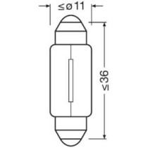 Bec, iluminare numar circulatie OSRAM