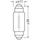 Bec iluminare numar circulatie OSRAM C5W 24V 5W SV8,5-8 pentru MERCEDES VARIO, ACTROS MP2/MP3, conducta Standard