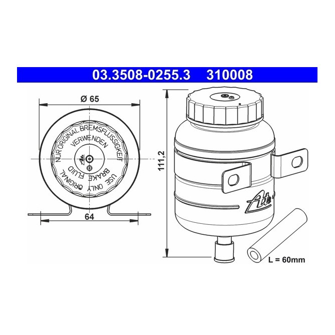 Vas de expansiune, lichid frana ATE
