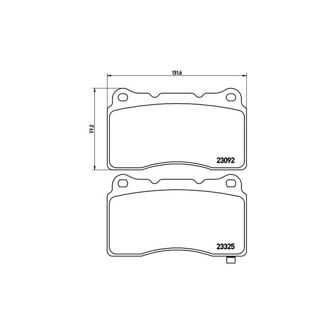 Set placute frana,frana disc BREMBO