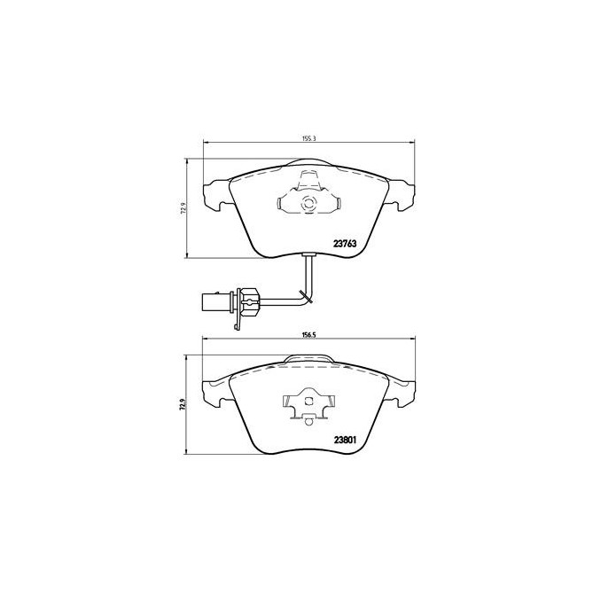 Set placute frana,frana disc BREMBO