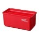 Suporti MILWAUKEE 2pcs Container, latime 102mm, inaltime 46mm, material plastic, culoare rosie