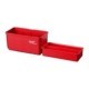 Suporti MILWAUKEE 2pcs Container, latime 102mm, inaltime 46mm, material plastic, culoare rosie