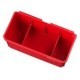 Suporti MILWAUKEE 2pcs Container, latime 102mm, inaltime 46mm, material plastic, culoare rosie