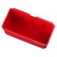 Suporti MILWAUKEE 2pcs Container, latime 102mm, inaltime 46mm, material plastic, culoare rosie