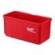 Suporti MILWAUKEE 2pcs Container, latime 102mm, inaltime 46mm, material plastic, culoare rosie