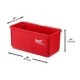 Suporti MILWAUKEE 2pcs Container, latime 102mm, inaltime 46mm, material plastic, culoare rosie