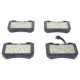Set placute frana fata ceramica ATE pentru ALFA ROMEO 159, BRERA, SPIDER 1.8-2.2 80.8mm x 109.8mm x 16.0mm