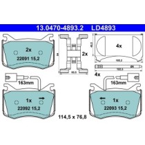 Set placute frana,frana disc ATE