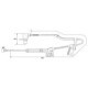 Senzor ABS Fata Dreapta BOSCH pentru TOYOTA AVENSIS, COROLLA, COROLLA VERSO 1.3-2.4 01.01-03.09, lungime 941 mm, lungime cablu 765 mm