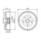 Tambur frana BOSCH spate DACIA DUSTER 1.0-1.6LPG 04.10, diametru interior 228.5 mm, diametru exterior 260.0 mm, inaltime 91.9 mm