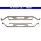 Arc etrier frana ATE kit montare placute frana fata pentru MERCEDES C T-MODEL S202, C W202, CLK A208, CLK C208, E T-MODEL S210, S211, W210, W211, GL X164