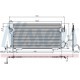 Condensator climatizare NISSENS radiator 6455.W4 Klim Citroen Xsara 1.9 D 09/97 dimensiuni 335.0 mm x 668.0 mm x 16.0 mm