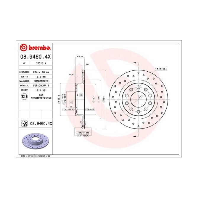 Disc frana BREMBO