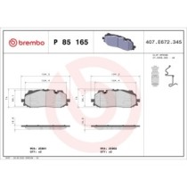 Set placute frana,frana disc BREMBO