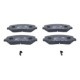 Set placute frana fata ATE pentru MAZDA CX-5 2.0-2.5H, dimensiuni 61.0 mm inaltime, 141.8 mm latime, 15.8 mm grosime
