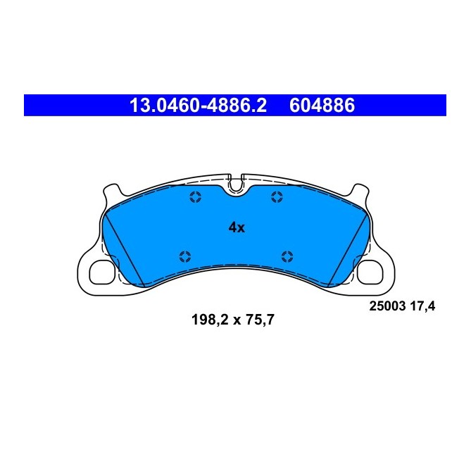 Set placute frana,frana disc ATE