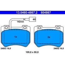 Set placute frana,frana disc ATE