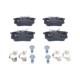 Set placute frana spate ATE cu suplimente si suruburi etrier, potrivit pentru DS3, CITROEN C3 II, C3 PICASSO, C4, FIAT SCUDO